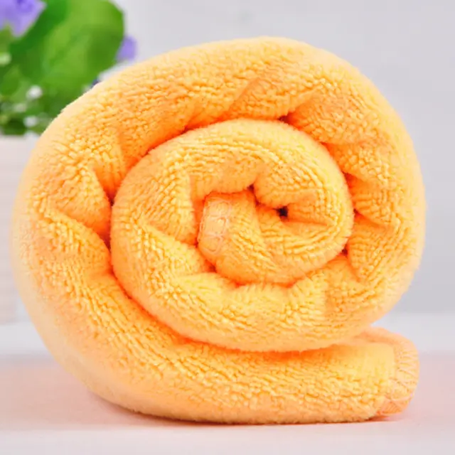 Usine en gros logo personnalisé 420g microfibre 30 * 70 épaissi absorbant lavage de voiture essuyer la serviette de voiture Yellow - Shop at LoveMi