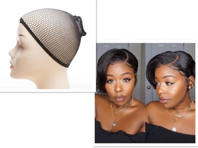 Part short wig cover Black Set - Shop at LoveMi