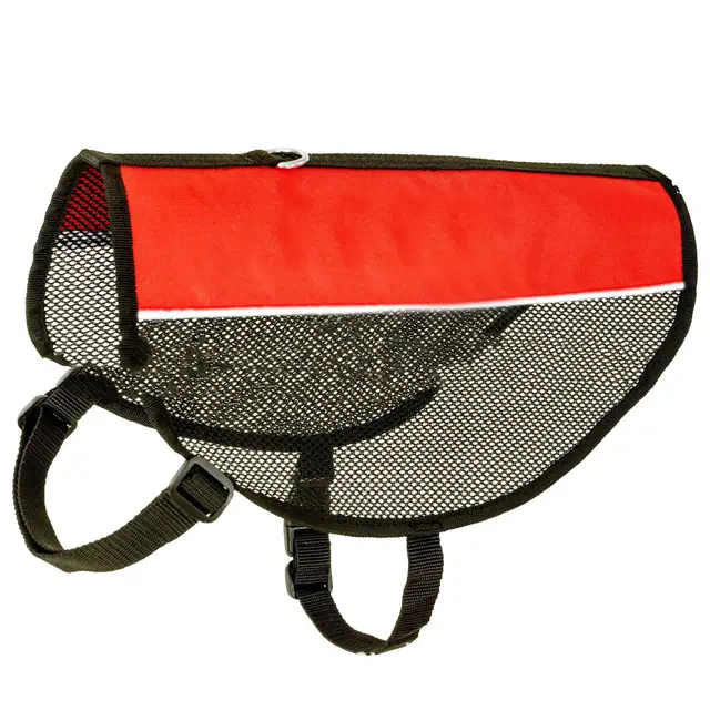 Breathable pet mesh waistcoat chest strap Red - Shop at LoveMi