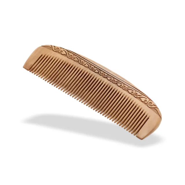 Carving series peach wood comb K18 1 - Shop at LoveMi