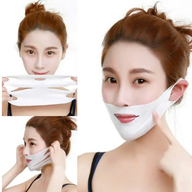 4D Double V Face Hanging Ear Face Paste Hydrogel Mask Lifting Firming Thin Masseter Double Chin Mask 10Pc Lyw Double V Mask - Shop at LoveMi