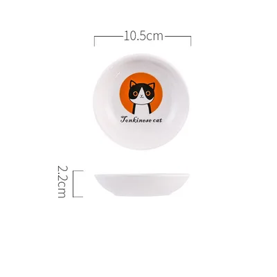Ceramic kitten snack plate Yellow - Shop at LoveMi
