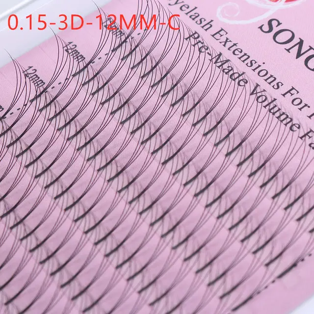 3D hair extension eyelashes 0.15 3D 12Mm - Shop at LoveMi