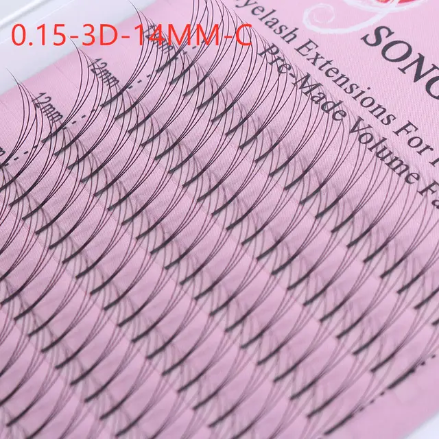 3D hair extension eyelashes 0.15 3D 14Mm - Shop at LoveMi