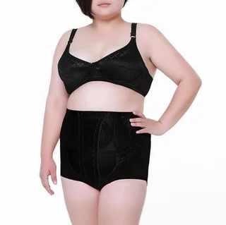 High Waist Plus Size Shaping Panty - Black