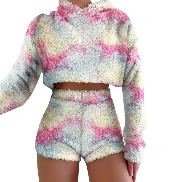 Flannel short cut suit Pink - Shop at LoveMi