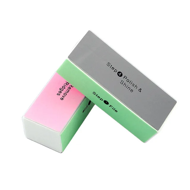 Nail four sided sponge polishing block Nail File - Shop at LoveMi