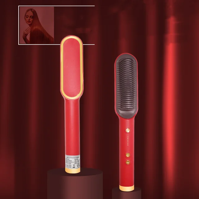 Electric curling stick for straight and curly hair Red - Shop at LoveMi