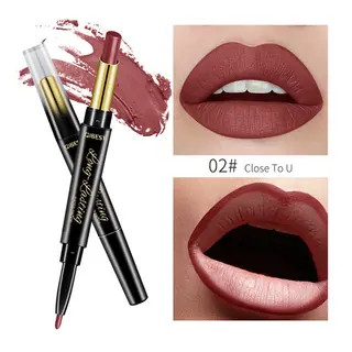 Moisturizing matte matte double-ended lipstick - 02 Colour