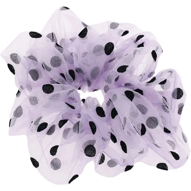 Dot rubber band large intestine ring Purple - Shop at LoveMi