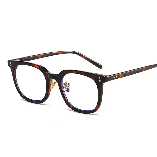 Anti-blue light flat glasses frame - C4 Tortoiseshell - View 1