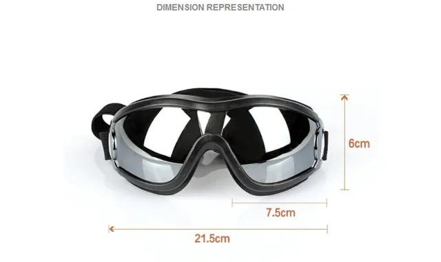 Pet glasses dog supplies goggles waterproof windproof sunscreen UV dog glasses Black - Shop at LoveMi