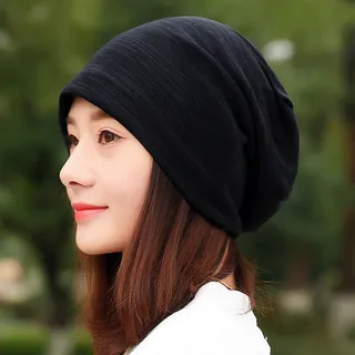 Women's Hood - Striped Black