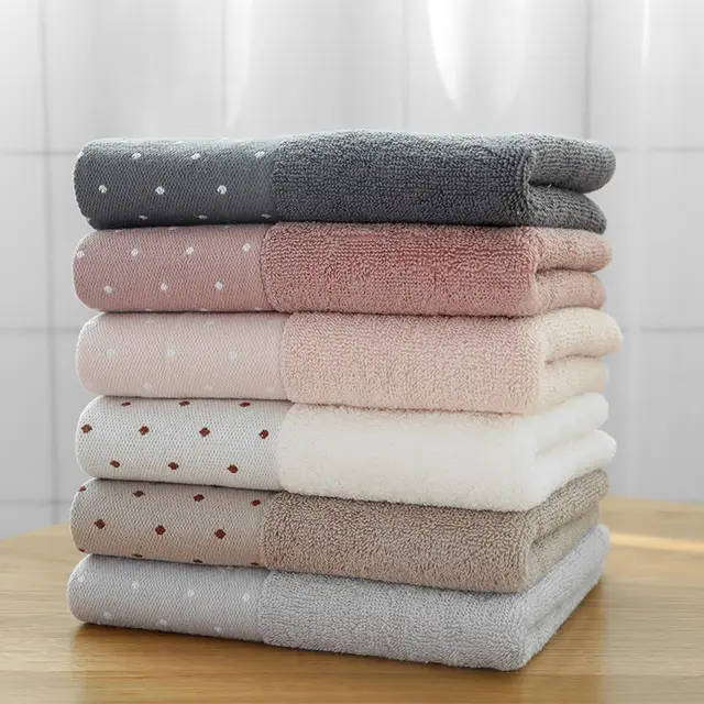 Thickened soft absorbent cotton face towel White - Shop at LoveMi