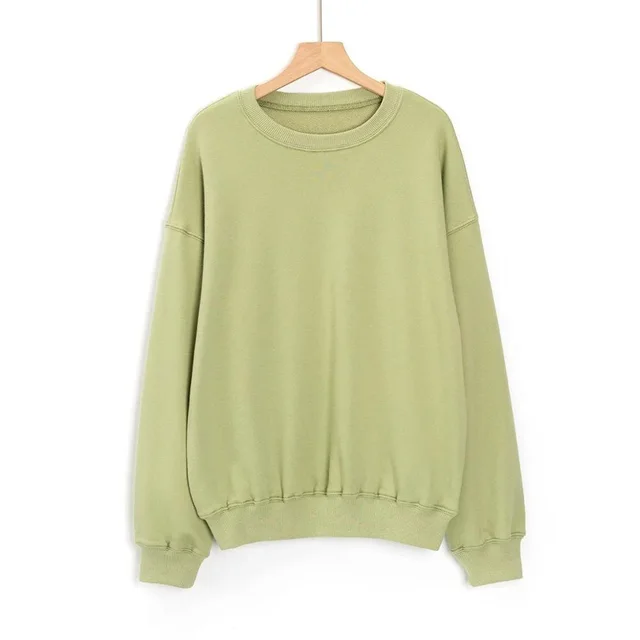 Street Fashion Solid Color David's Loose Women's Top Green - Shop at LoveMi