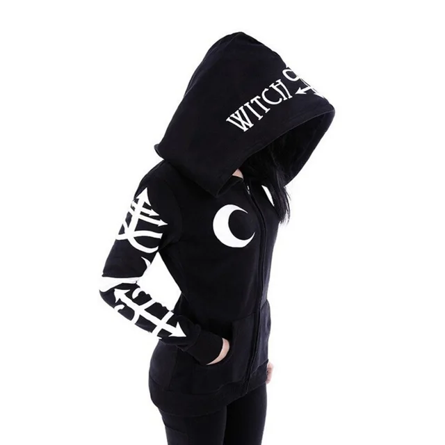 Printed long sleeved sweatshirt Black - Shop at LoveMi
