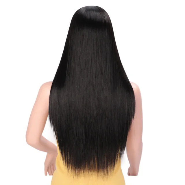 Women's fake long straight hair 1B Color - Shop at LoveMi