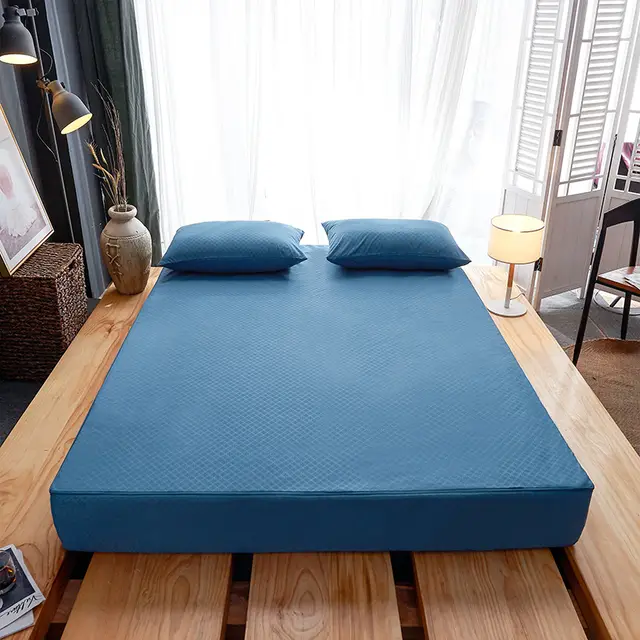 Waterproof Fitted Sheet single mattress cover Blue - Shop at LoveMi