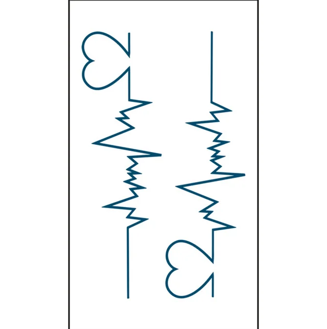 Waterproof simulation, eco friendly fashion, love tattoo stickers 105X60Mm - Shop at LoveMi