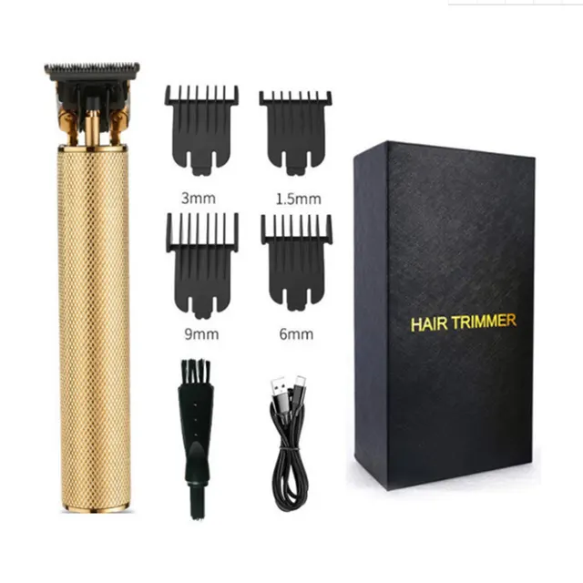 T9 oil head electric hair clipper razor knife carving hair clipper Gold - Shop at LoveMi
