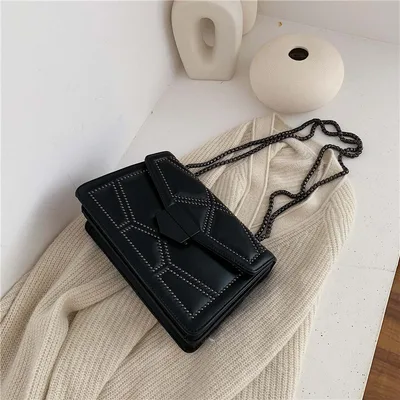 New Fashion All match Messenger Bag Shoulder Bag Black - Shop at LoveMi