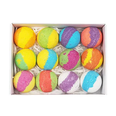 Bath Bombs Ball Explosion Salt Ball Gift Box 70Gx12 - Shop at LoveMi