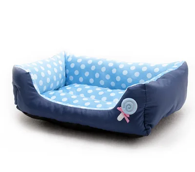 Warm wave pet dog dog sofa bed cat litter lollipop Teddy dog kennel Blue - Shop at LoveMi