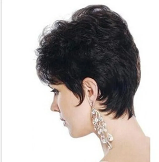 High temperature silk short hair wig Brown - Shop at LoveMi