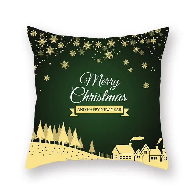 Christmas new peach skin cushion pillowcase 16Style - Shop at LoveMi