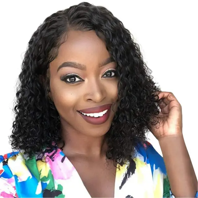 African wig high temperature silk chemical fiber hood Black - Shop at LoveMi