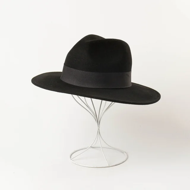 Multicolor decorative woolen jazz hat Black - Shop at LoveMi