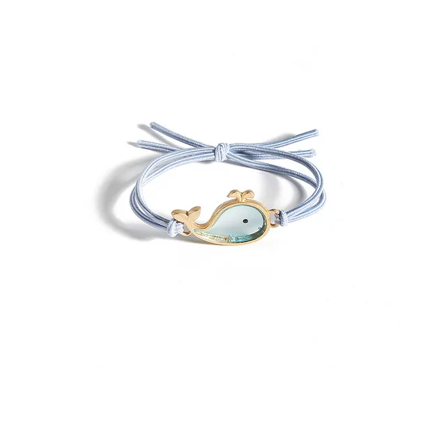 Acrylic whale hair rings Blue Whale - Shop at LoveMi