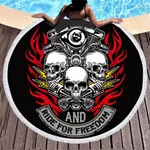 Fiber round beach towel - 12Style-150X150Cm