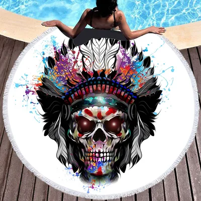 Fiber round beach towel 13Style 150X150Cm - Shop at LoveMi