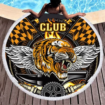 Fiber round beach towel 15Style 150X150Cm - Shop at LoveMi