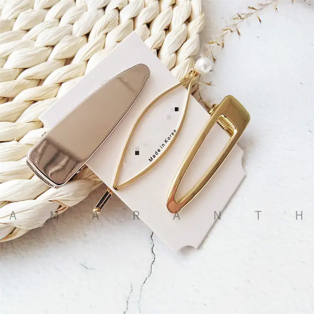 Braided Pearl Hair Clip 3Style - Shop at LoveMi