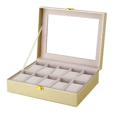 Rose Gold Watch Box High End Jewelry Storage Bag Gold 10Places - Shop at LoveMi
