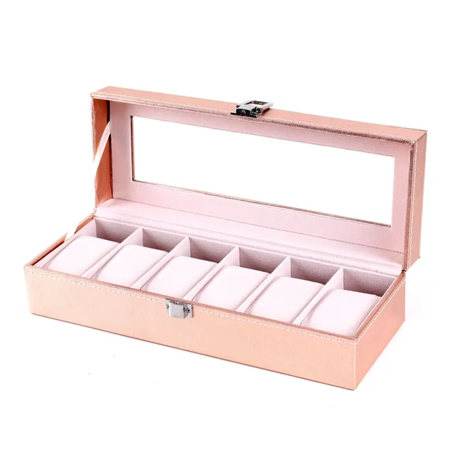 Rose Gold Watch Box High End Jewelry Storage Bag Rose Gold06 - Shop at LoveMi