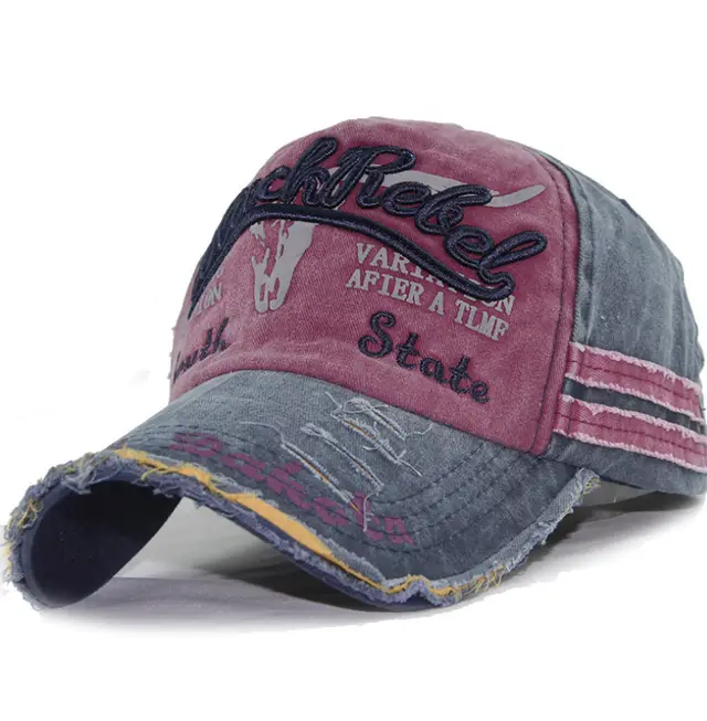 Baseball cap washed full cap Red - Shop at LoveMi
