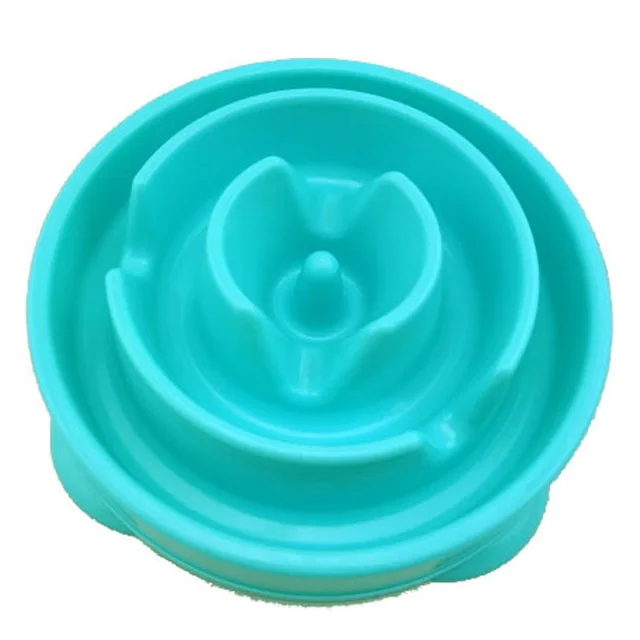 Dog bowl pet slow food bowl Blue - Shop at LoveMi