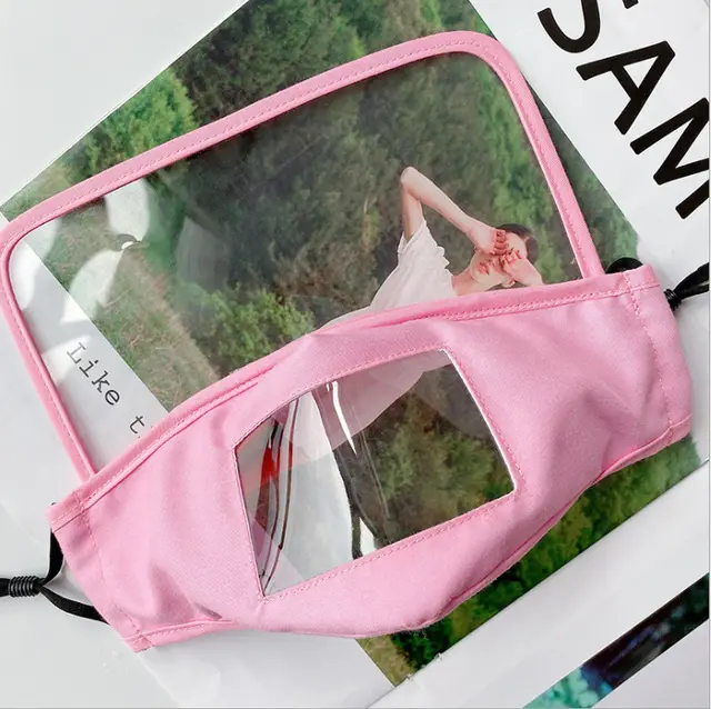 Protective mask special mask for the deaf Pink - Shop at LoveMi