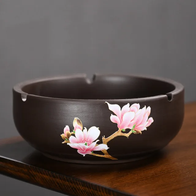 Office Atmosphere Simple Anti Fly Ash Super Large Ceramic Fashion Ashtray 9Style - Shop at LoveMi