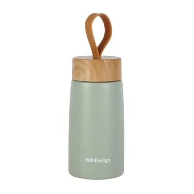 Mug Pour Caf En Bambou Grey Green - Shop at LoveMi
