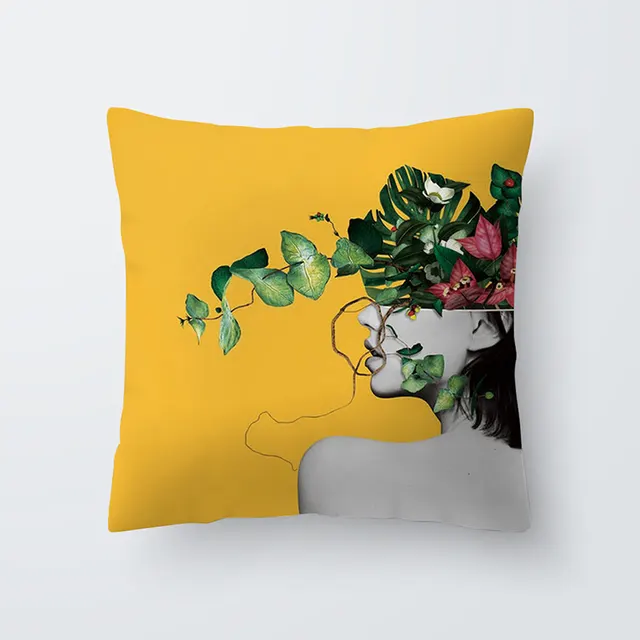 Geometric yellow Hawaiian pillowcase 17 Style - Shop at LoveMi
