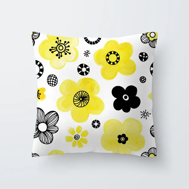 Geometric yellow Hawaiian pillowcase 22 Style - Shop at LoveMi