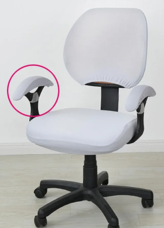 Office Chair Cover With Armrest Chair Dining Cover For Chair Decoration Silver - Shop at LoveMi