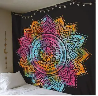 New Boho Print Home Tapestry Wall Hanging Wall Decoration Beach Towel Beach Blanket - 150X130Cm Thick
