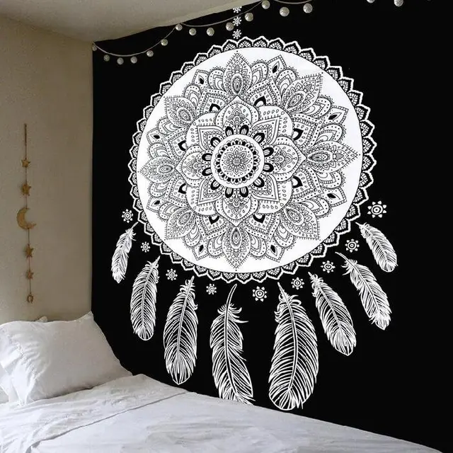 Lotus Mandala Catcher Tapestry 150X150Cm - Shop at LoveMi