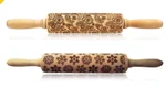 Rolling Pin Christmas Embossing - Snowflake+B 35Cm