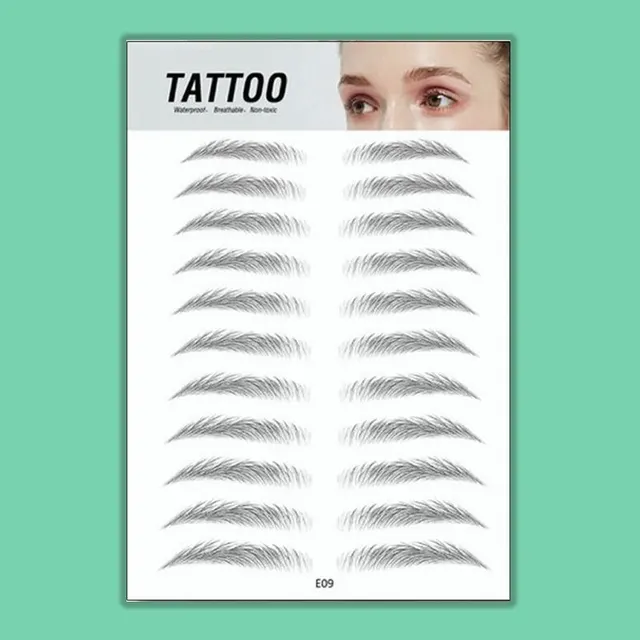 Eyebrow pattern embroidery eyebrow paste E09 - Shop at LoveMi